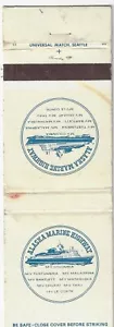 Empty 20 Strike Matchbook Alaska Marine Highway MV CAR Ferry - Imagen 1 de 3