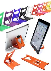 Apple iPad, Galaxy Tab, 9" 10" Tablet Holder : ORANGE iClip Folding Table Stand - Picture 1 of 7