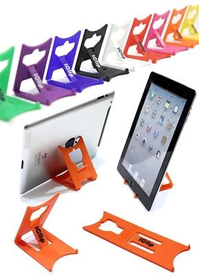 Apple iPad, Galaxy Tab, 9" 10" Tablet Holder : ORANGE iClip Folding Table Stand - Image 1 of 4