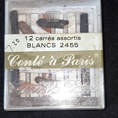 Lápis de cor vintage Conte a Paris 12 carros bistro giz 2455 2456 2450 2460 2454 - Imagem 1 de 4