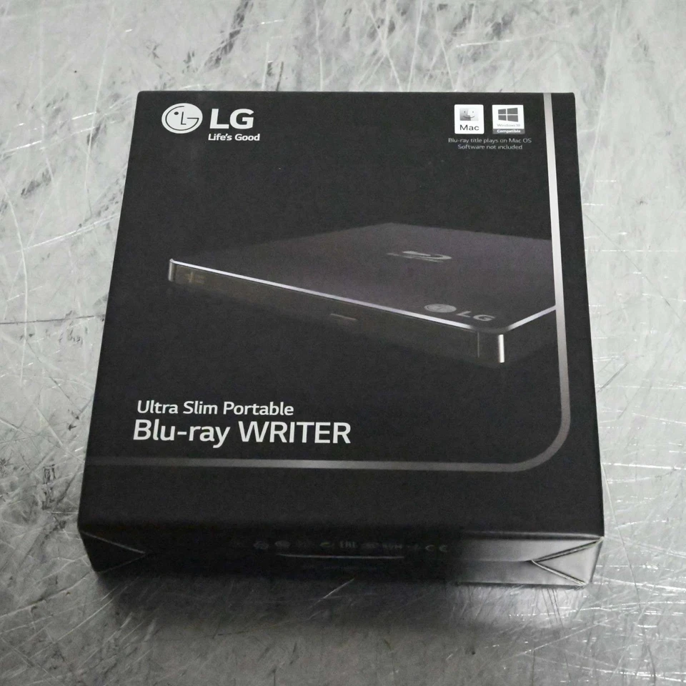全新 LG 超薄便携式蓝光/DVD 刻录机 WP50NB40 — 第 1/3 张图片