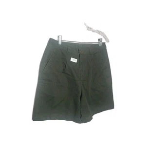 White Stag Womens Green Bermuda Shorts High Rise Moms Pants Size Medium  - Picture 1 of 7