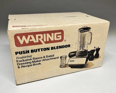 Mezclador de botones Waring vintage años 80 Almond L14-8 ecualizador nuevo en caja sellada Foto 1 de 4