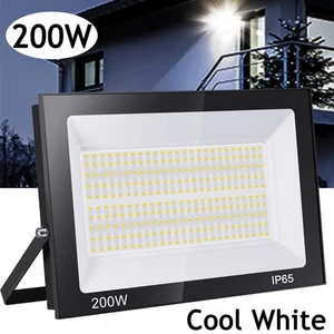 200W Watt LED Flood Light Outdoor Garden Lights Security Floodlights Cool White - Picture 1 of 9