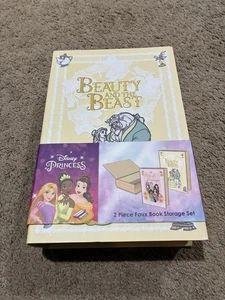 Disney Prinzessin Die Schöne und das Biest 2 Stück Faux Buch Aufbewahrungsbox Set - Bild 1 von 16