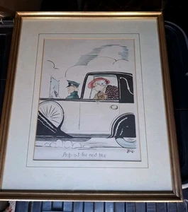 Vincenzo Maria Zito - A 1930's Original Cartoon Caricature - Dog Series - Picture 1 of 5