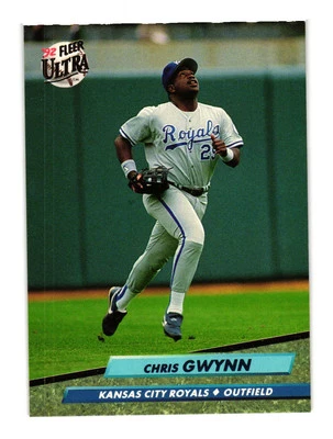1992 Ultra #371 Chris Gwynn Kansas City Royals - Image 1 of 2