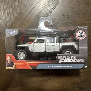 2020 JEEP GLADIATOR PICKUP TRUCK SILVER "FAST & FURIOUS" 1/32 DIECAST JADA - Picture 1 of 6