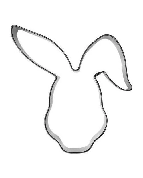 Ausstecher/Ausstechform "HASENKOPF MIT SCHLAPPOHR" Hase,Hasengesicht, Tassenkeks - Bild 1 von 1