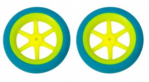 2 STK. SUPERLEICHTreifen 50 mm Durchmesser BLAU-GELB - Bild 1 von 1