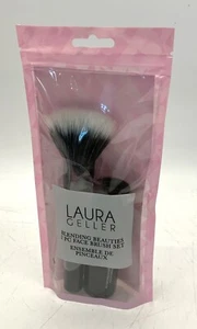 Laura Geller Beauty Blending Beauties 2 PC Face Brush Set Women's Black - Picture 1 of 1