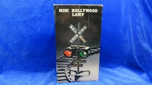 HOLLYWOOD RAIL ROAD CROSSING FLASHING GREEN & RED LIGHTS TOY TRAIN DESK TOP NIB - Picture 1 of 7
