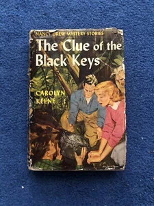 Nancy Drew - The Clue Of The Black Keys. Rare US OT Edition With DJ VGC - Picture 1 of 13