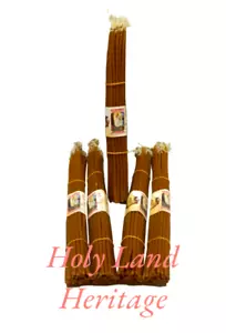 Beeswax Candles Jerusalem Sepulchre Church 33 Blessed Wax Candle Jesus - Picture 1 of 8