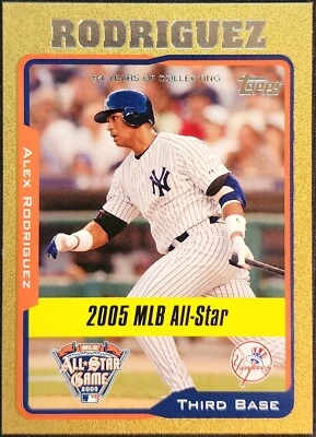 Alex Rodriguez New York Yankees - 2005 Topps Update All-Star Gold #/2005 - Image 1 of 2