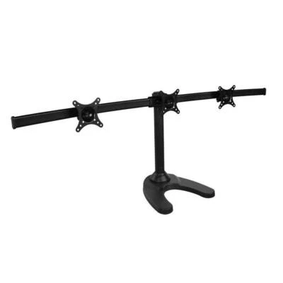SIIG CE-MT1812-S2 Triple Monitor Desk Stand - Steel - Tilt - Black - Image 1 of 4