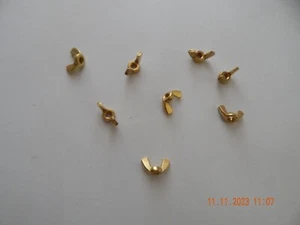 MESSING FLÜGELMUTTERN. 1/4-28 SAE. 8 Stk. NEU - Bild 1 von 1