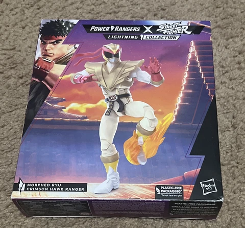 Power Rangers X Street Fighter Lightning Collection Morphed Ryu Crimson Hawk Ran Cover