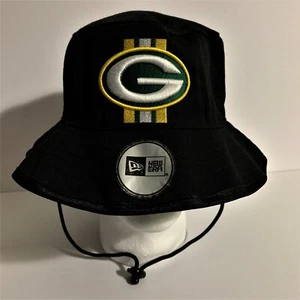 New Era Sombrero Cubo Cordón NFL Green Bay Packers Colección Vintage - Imagen 1 de 6