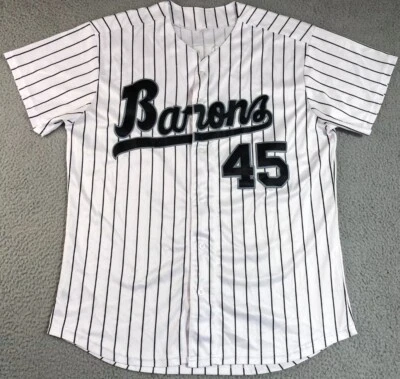 Camisa de béisbol vintage Michael Jordan talla para hombre grande Birmingham Barons 45 Foto 1 de 4