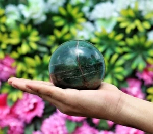 Superb 80MM Natural Green Kyanite Meditation Healing Power Sphere Ball - Picture 1 of 10