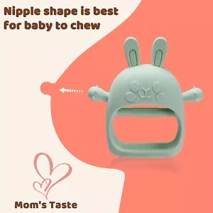 2 Packs Bunny Teething Toys For Babies 06 Monthsnever Drop Teether For 612 Month - Picture 1 of 6