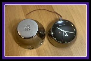 Rare Vintage ANDROID USA OKO Unique Black Face Dial Desk Clock Watch Working - Picture 1 of 23