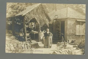 Colorado Springs CO RPPC 1910 MINING QUEEN Gold Mine MRS. CAPT JACK WOMAN MINER - Picture 1 of 3