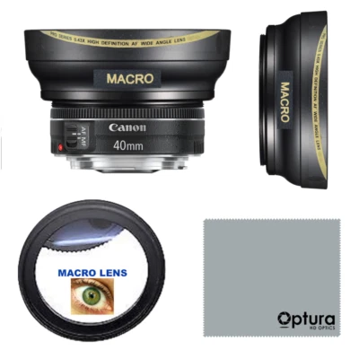52mm ULTRA WIDE ANGLE MACRO HD 16K LENS FOR Canon EF 40mm f/2.8 STM Lens - Image 1 of 4