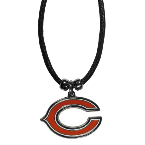 Chicago Bears Cord Necklace with Logo Charm NFL Football Licensed Jewelry Cover
