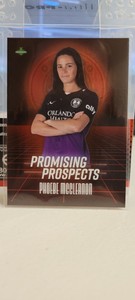 PHOEBE MCCLERNON 2021 PARKSIDE NWSL PROMISING PROSPECTS RED FOIL SP ROOKIE PRIDE