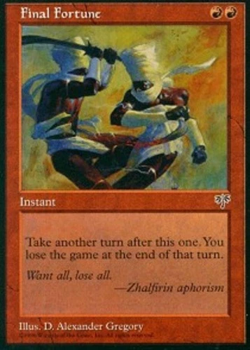 MTG Final Fortune, Moderate Play, English Mirage - Image 1 of 1