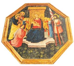 1966 vintage Springbok puzzle Virgin & Child w Saints and Donor - complete - Picture 1 of 9