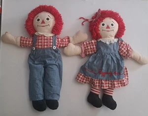 Raggedy Ann & Andy Puppen 18 Zoll von Applause Vintage! - Bild 1 von 6