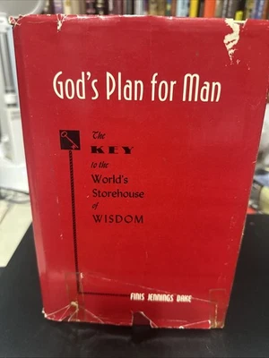 God's Plan for Man Finis Jennings Dake 1977 6th Printing Hard Cover Dust Jacket - Image 1 of 4