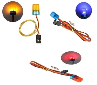 RC LED Warnleuchte Rundumleuchte Rundumlicht Lampe 5 LED Aluhalterung RC Auto DE - Bild 1 von 4