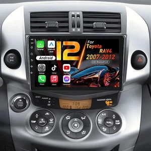 Android 12 Car Stereo 9 inch for Toyota RAV4 2007 2012 CarPlay Android Auto 64GB - Picture 1 of 9