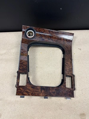 96-99 BMW Z3 console central painel acabamento painel madeira grão câmbio moldura fabricante de equipamento original - Imagem 1 de 4