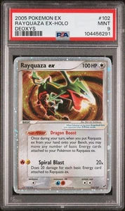 Pokemon Rayquaza ex EX Deoxys Holo Ultra Rare #102 PSA 9 Mint - Picture 1 of 2