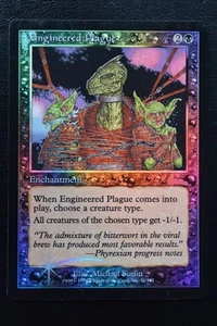 Magic The Gathering Magic The Gathering Engineered Plague Foil Urza's Legacy LP ligeramente jugado - Imagen 1 de 2