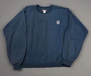 PGA Tour Golf Vintage Navy Blue Pullover Windbreaker Jacke OSFA (XL) - Bild 1 von 5