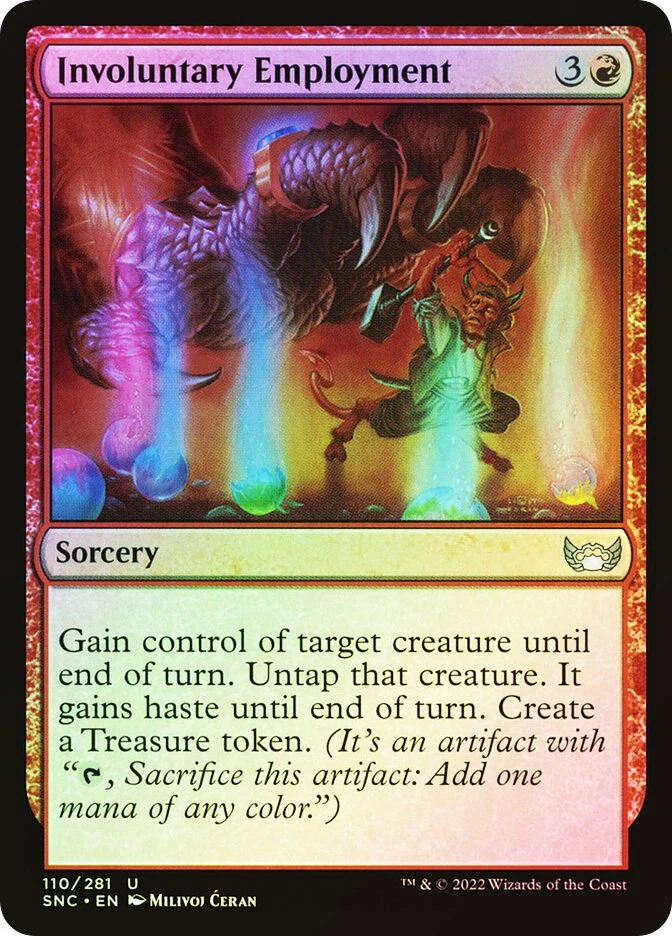 MTG FOIL Involuntary Employment  - Streets of New Capenna #110 - Image 1 of 1