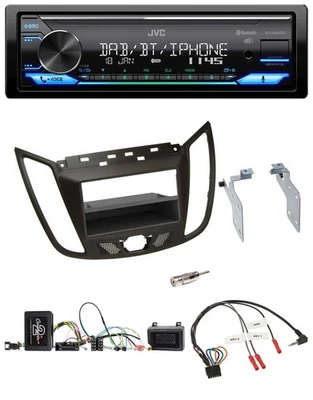 JVC Bluetooth DAB USB Lenkrad Autoradio für Ford C-Max Kuga braun - Bild 1 von 4