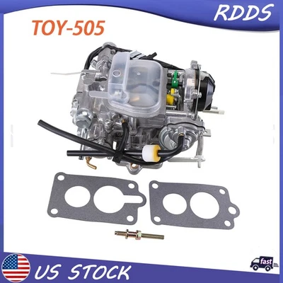 Para camioneta Toyota 1981-87 22R obturador automático 35290 2 barriles Toy-505 carburador Foto 1 de 4