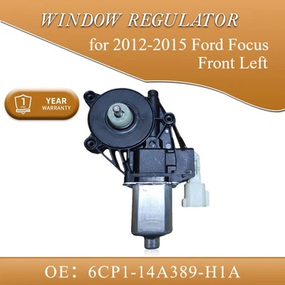 for 2012-2015 Ford Focus Front Left Window Regulator Motor 6PIN 6CP1-14A389-H1A - Image 1 of 4