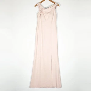 Calvin Klein Blush Pink Off-the-Shoulder Formal Long Gown Maxi Dress NWOT - Picture 1 of 14