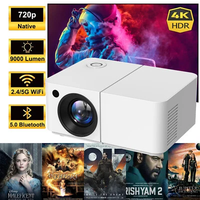 XGODY 4K UHD Native 1080P Projector LED WiFi Smart Home Theater Cinema Projector - Image 1 of 4