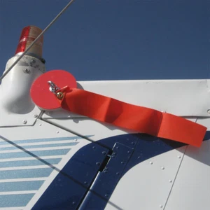 Aircraft Control Surface Gust Lock by WPS, Padded w/ RBF Streamer, all S/S parts - Bild 1 von 2
