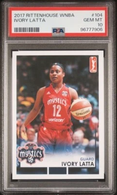 2017 Rittenhouse WNBA Ivory Latta PSA 10 Washington Mystics - Image 1 of 2