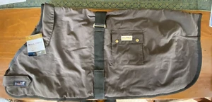 Oilskin Dog Coat Nullarbor Rug Waterproof Winter Sherpa Fur Lined - Picture 1 of 6